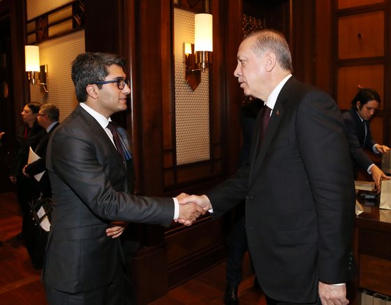 Güney Yıldız — meeting president erdogan